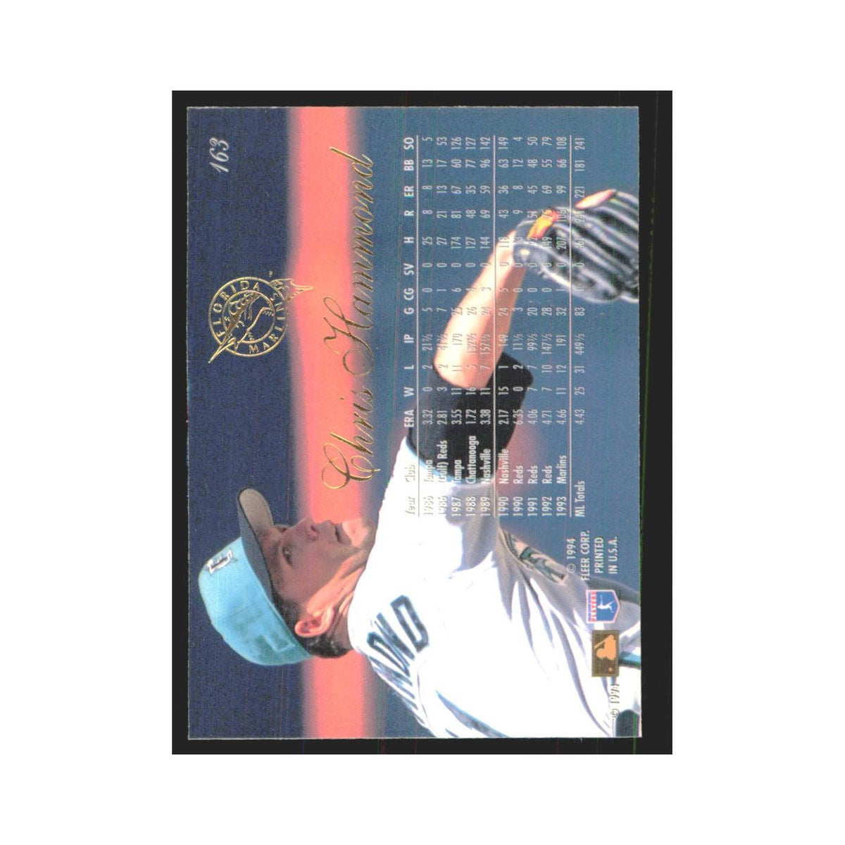 1994 Flair Chris Hammond Florida Marlins #163.0