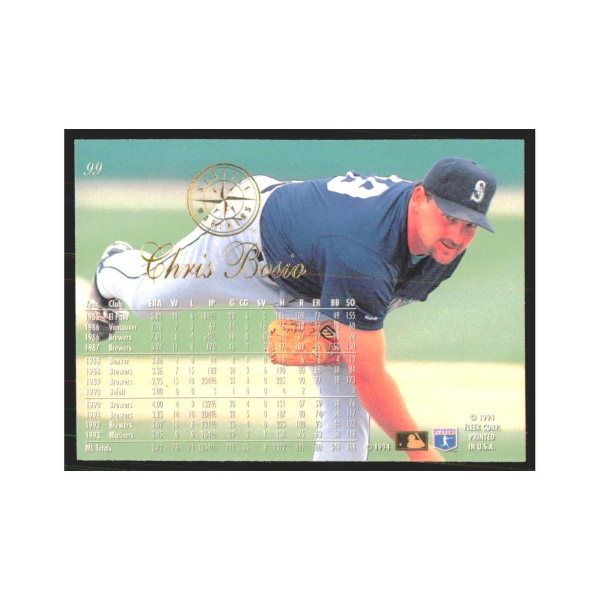 1994 Flair Chris Bosio Mariners #99.0