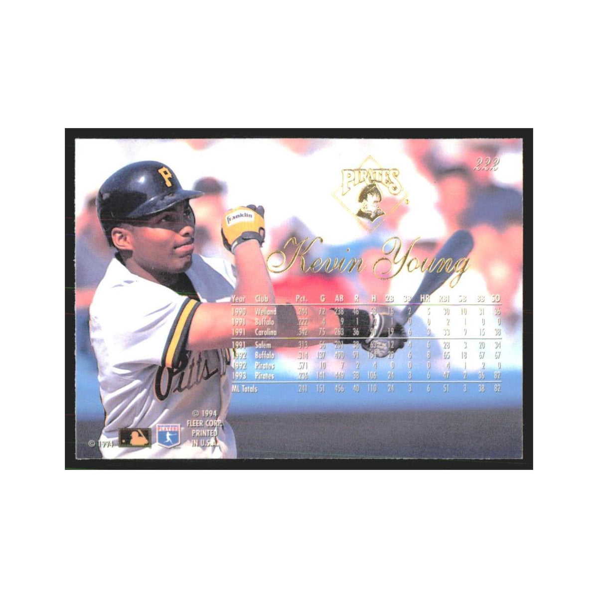1994 Flair Kevin Young Pirates #222.0