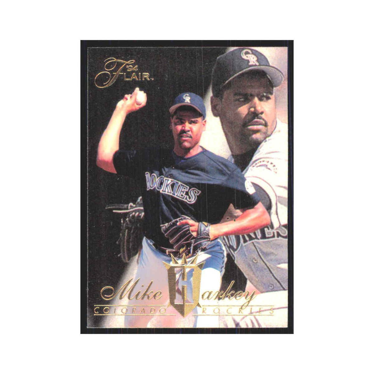 1994 Flair Mike Harkey Rockies #154.0
