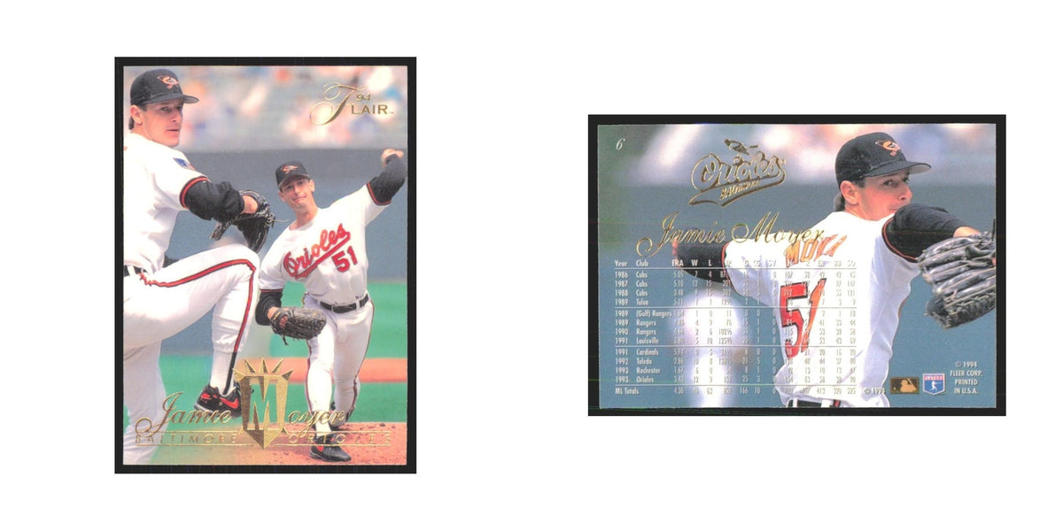 1994 Flair Jamie Moyer Orioles #6.0