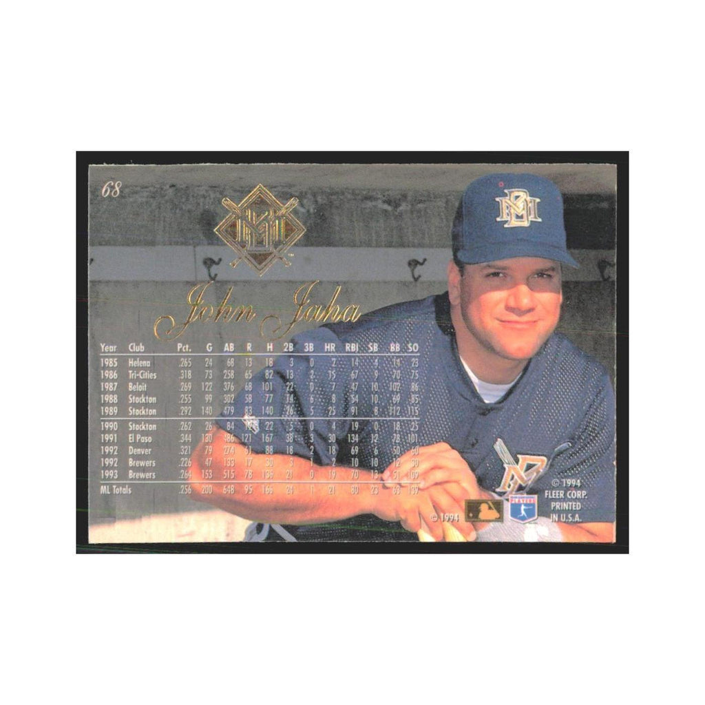 1994 Flair John Jaha Brewers #68.0