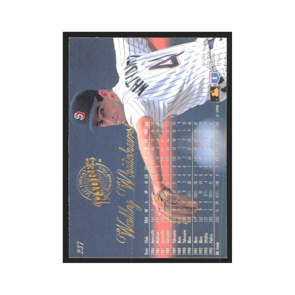 1994 Flair Wally Whitehurst Padres #237.0