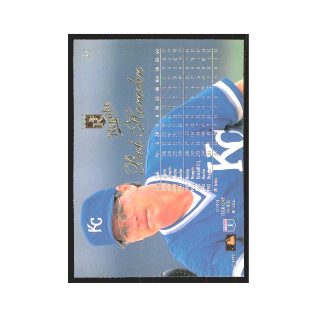 1994 Flair Bob Hamelin Royals #58.0