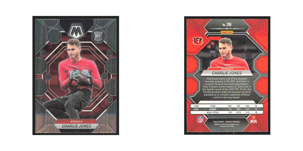 2023 Mosaic Charlie Jones RC Bengals #299