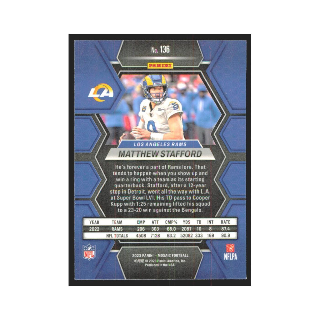 2023 Mosaic Matthew Stafford Rams #136