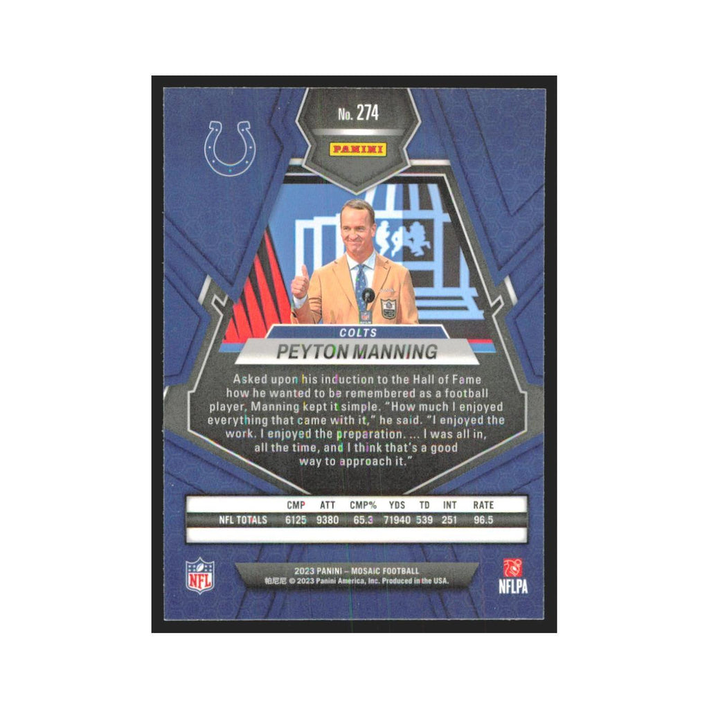 2023 Mosaic Peyton Manning Colts #274