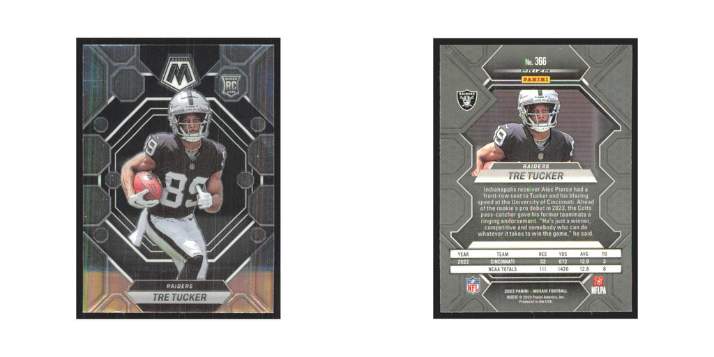 2023 Mosaic Tre Tucker RC Raiders #366