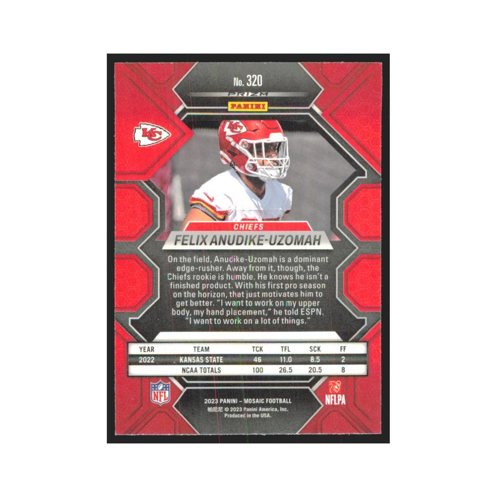 2023 Mosaic Felix Anudike-Uzomah RC Chiefs #320