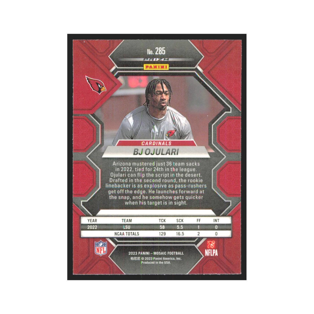 2023 Mosaic BJ Ojulari RC Cardinals #285