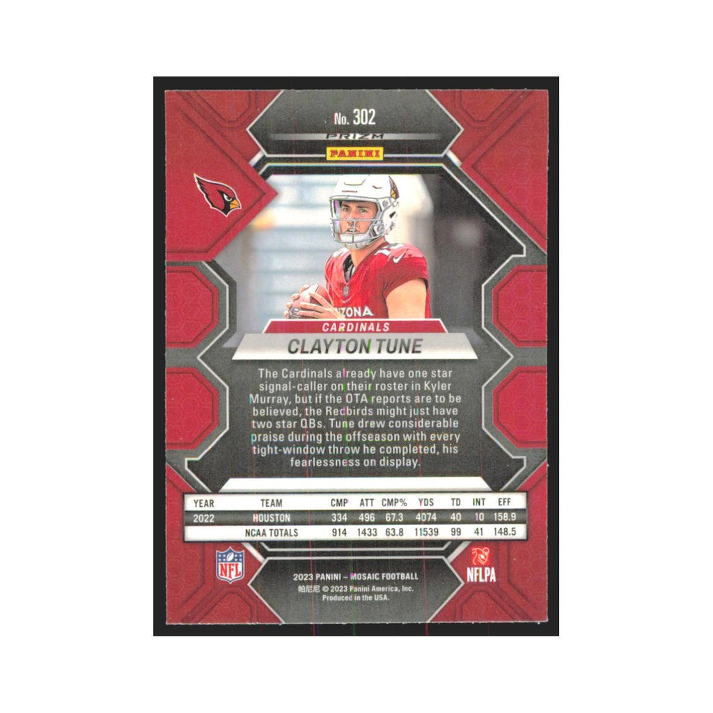 2023 Mosaic Clayton Tune RC Cardinals #302