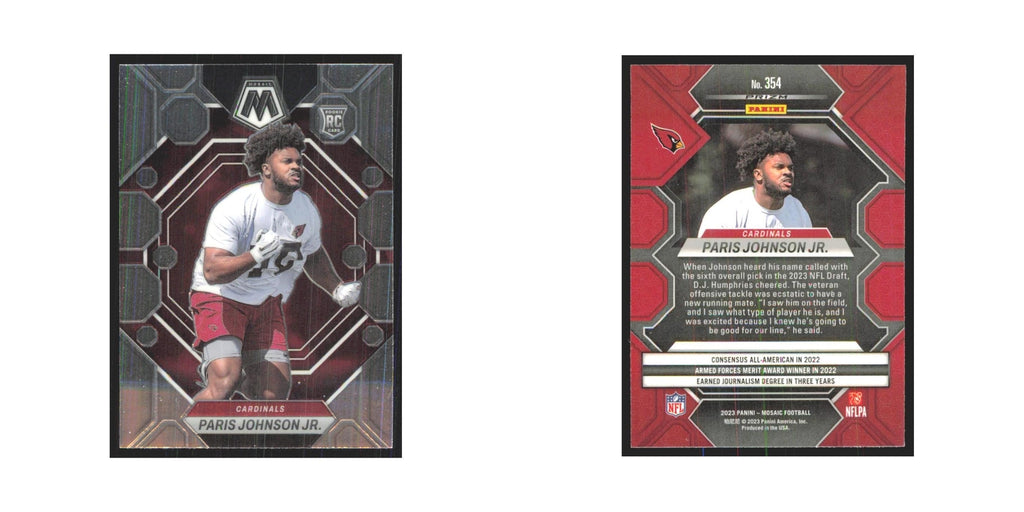 2023 Mosaic Paris Johnson Jr. RC Cardinals #354