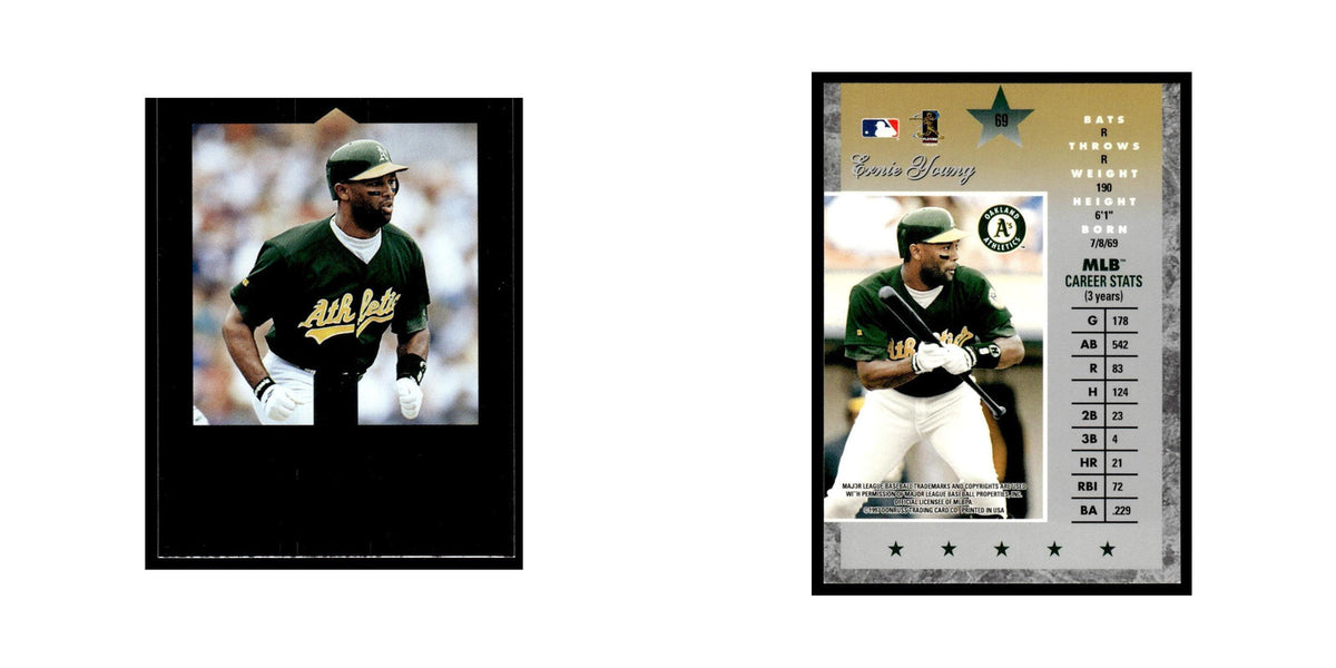 Ernie Young 1997 Donruss Elite #69 Oakland Athletics Baseball Card NM