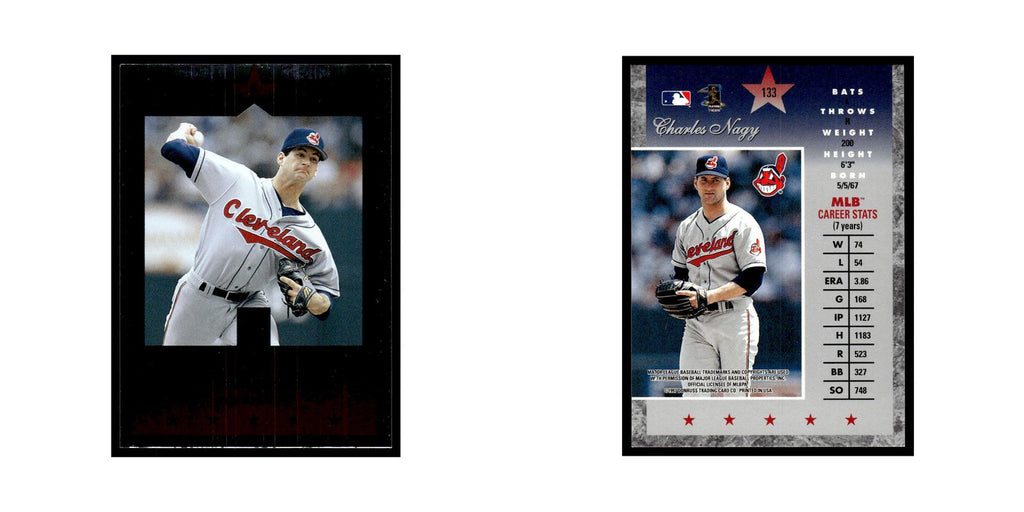Charles Nagy 1997 Donruss Elite #133 Cleveland Indians Baseball Card NM