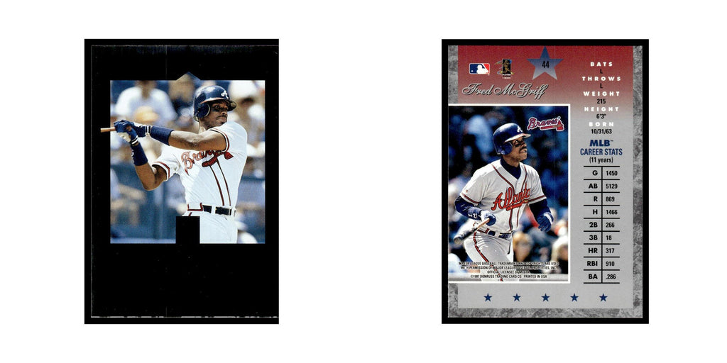 Fred McGriff 1997 Donruss Elite #44 Atlanta Braves Baseball Card NM