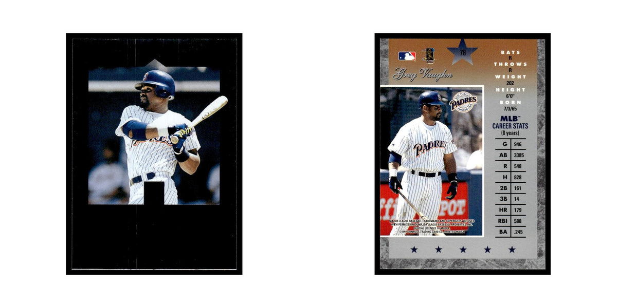 Greg Vaughn 1997 Donruss Elite #78 San Diego Padres Baseball Card NM