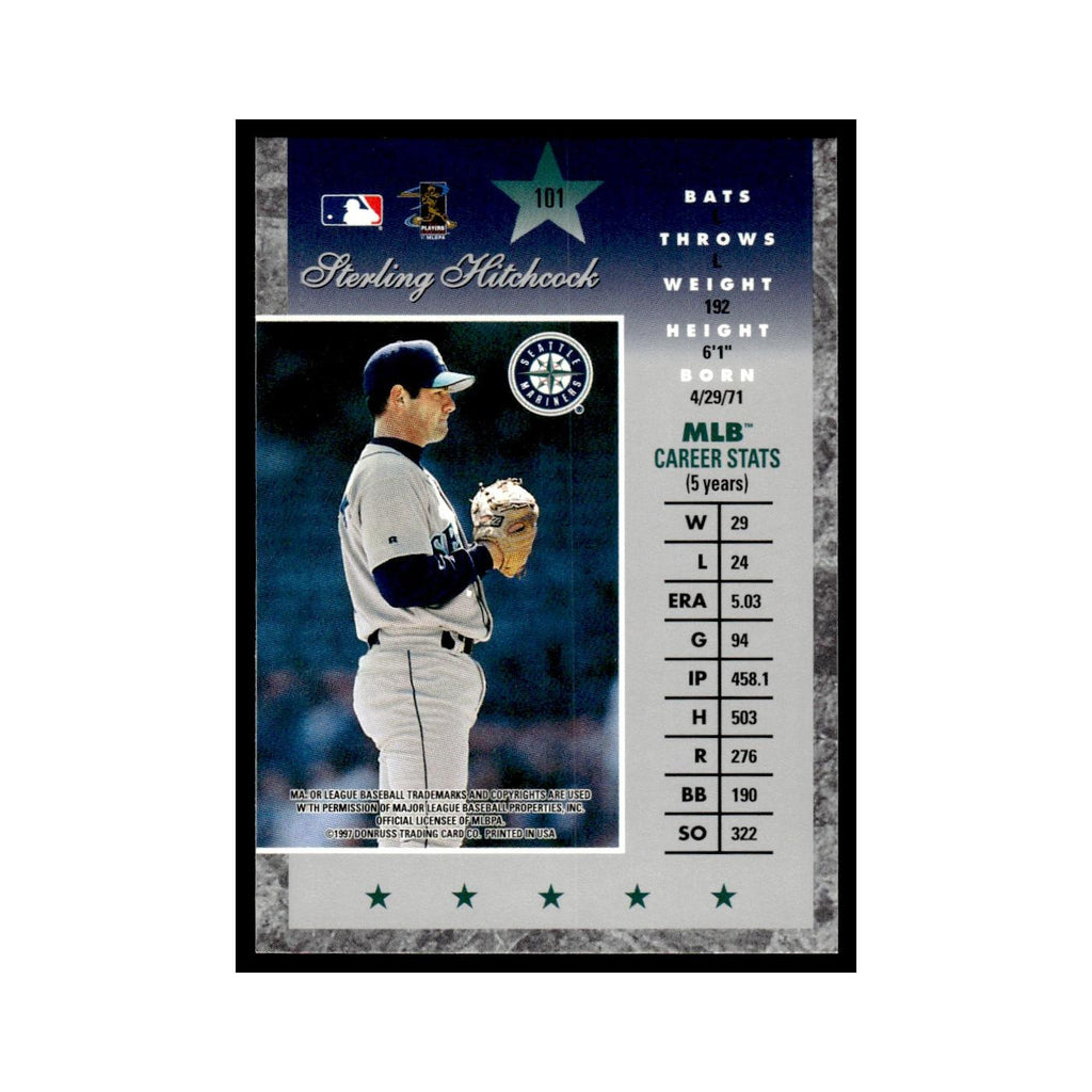Sterling Hitchcock 1997 Donruss Elite #101 Seattle Mariners Baseball Card NM