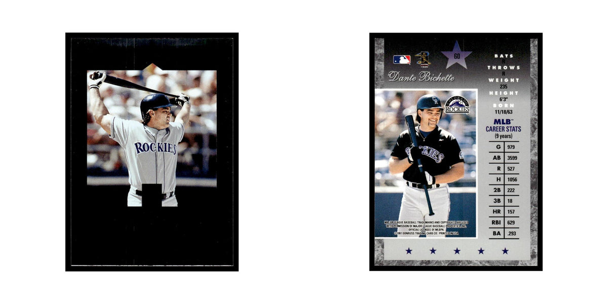 Dante Bichette 1997 Donruss Elite #60 Colorado Rockies Baseball Card NM