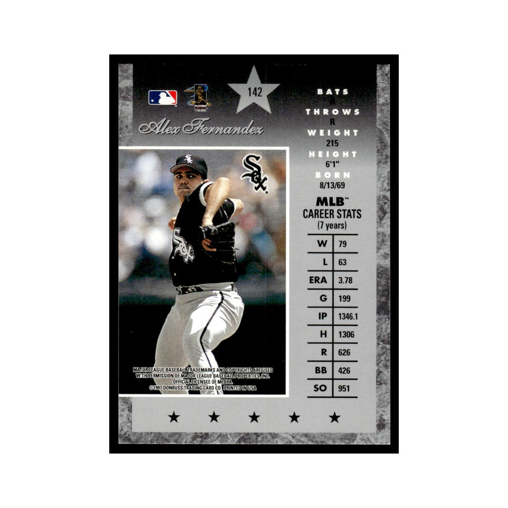 Alex Fernandez 1997 Donruss Elite #142 Chicago White Sox Baseball Card NM
