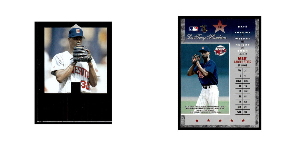 LaTroy Hawkins 1997 Donruss Elite #138 Minnesota Twins Baseball Card NM