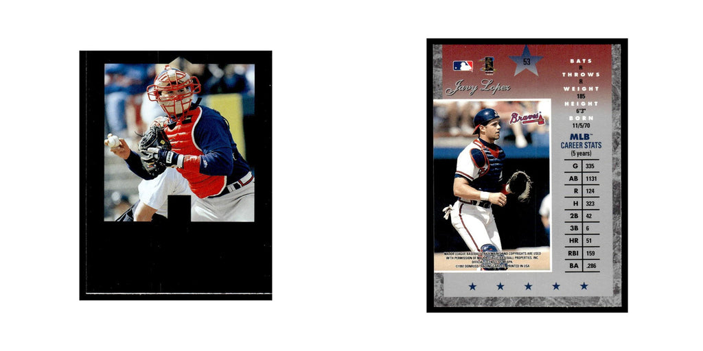 Javy Lopez 1997 Donruss Elite #53 Atlanta Braves Baseball Card NM