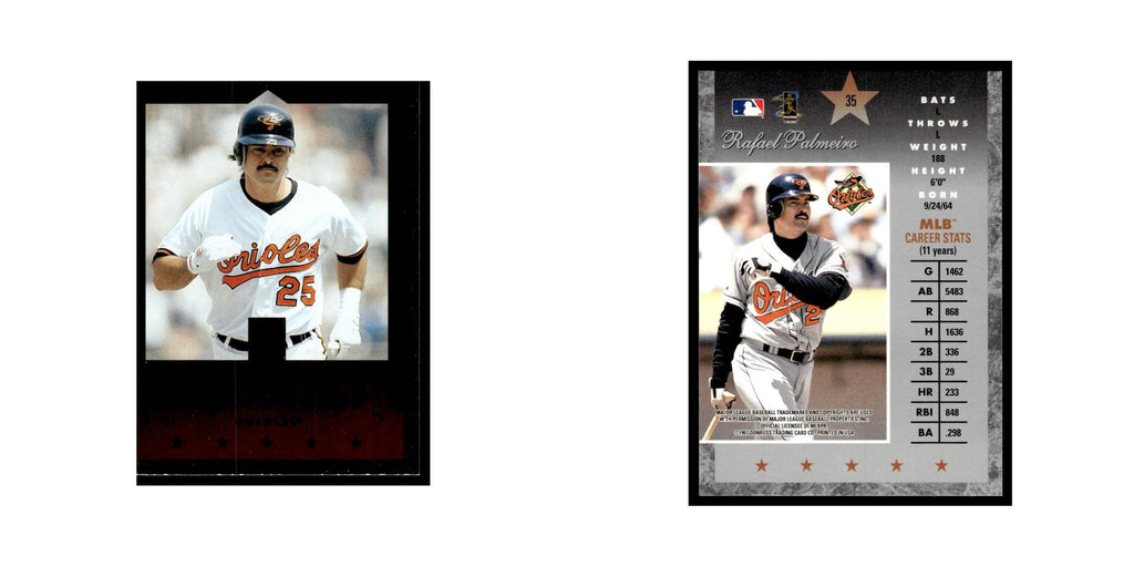 Rafael Palmeiro 1997 Donruss Elite #35 Baltimore Orioles Baseball Card NM