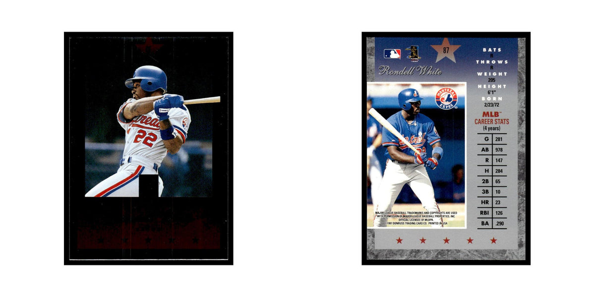 Rondell White 1997 Donruss Elite #87 Montreal Expos Baseball Card NM