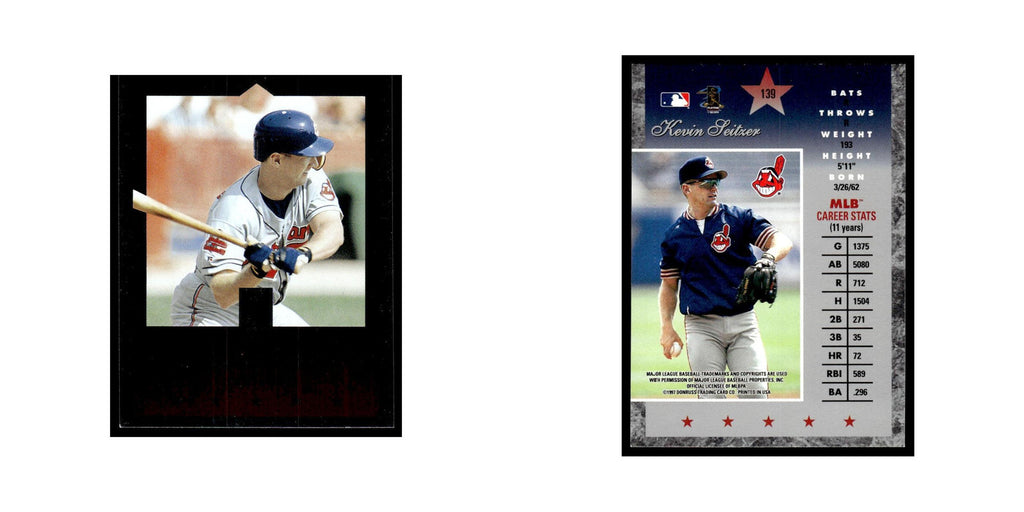 Kevin Seitzer 1997 Donruss Elite #139 Cleveland Indians Baseball Card NM
