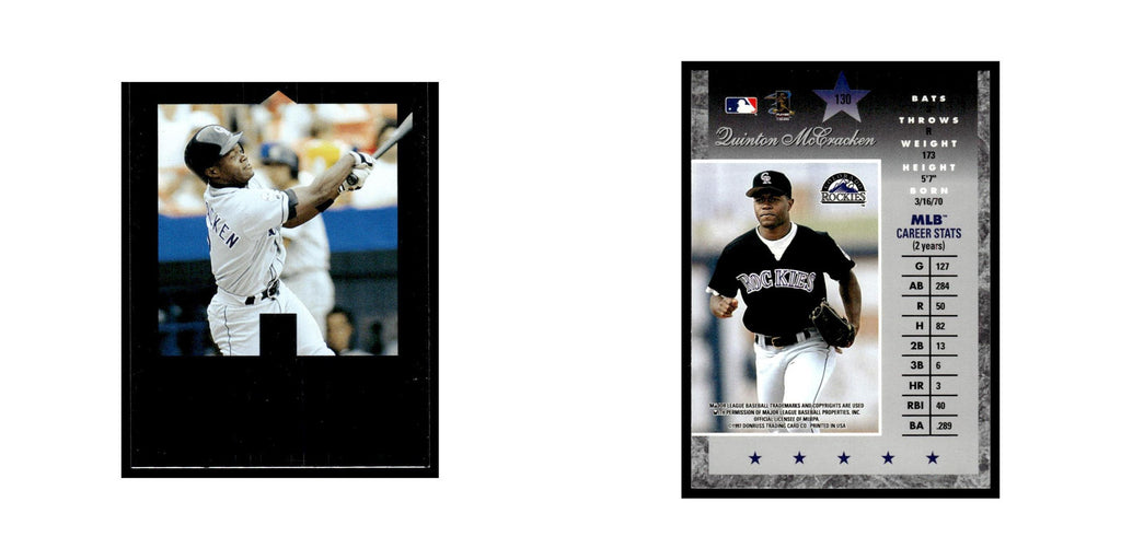 Quinton McCracken 1997 Donruss Elite #130 Colorado Rockies Baseball Card NM