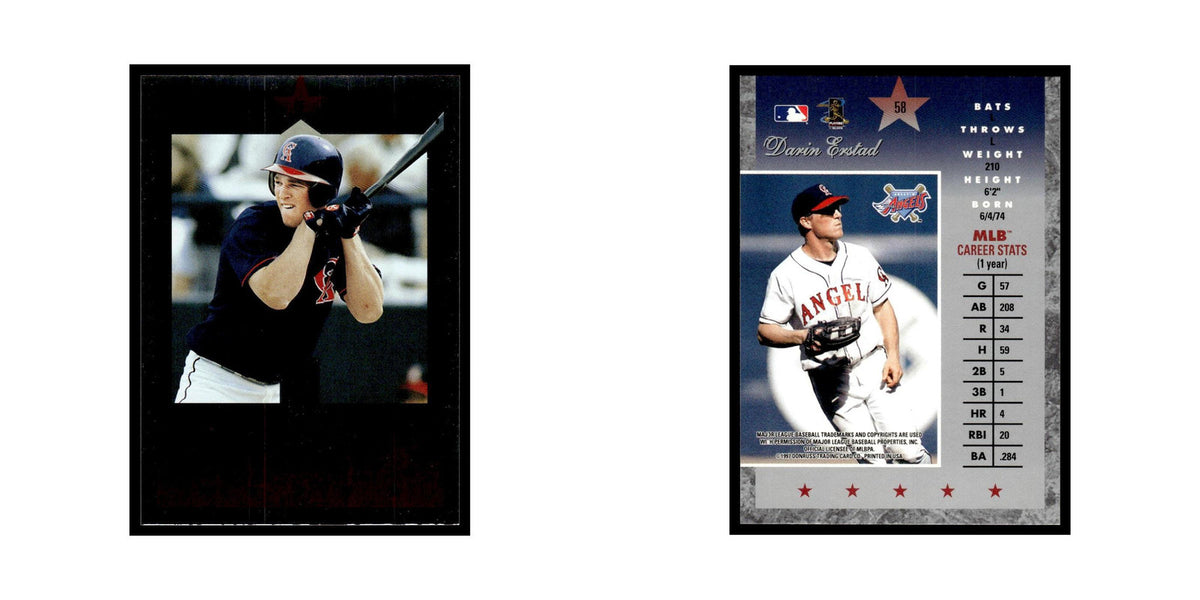 Darin Erstad 1997 Donruss Elite #58 Anaheim Angels Baseball Card NM