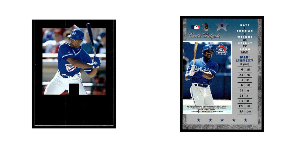 Carlos Delgado 1997 Donruss Elite #85 Toronto Blue Jays Baseball Card NM