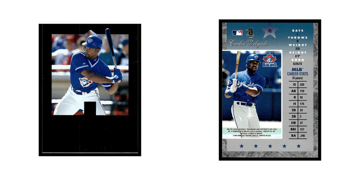 Carlos Delgado 1997 Donruss Elite #85 Toronto Blue Jays Baseball Card NM