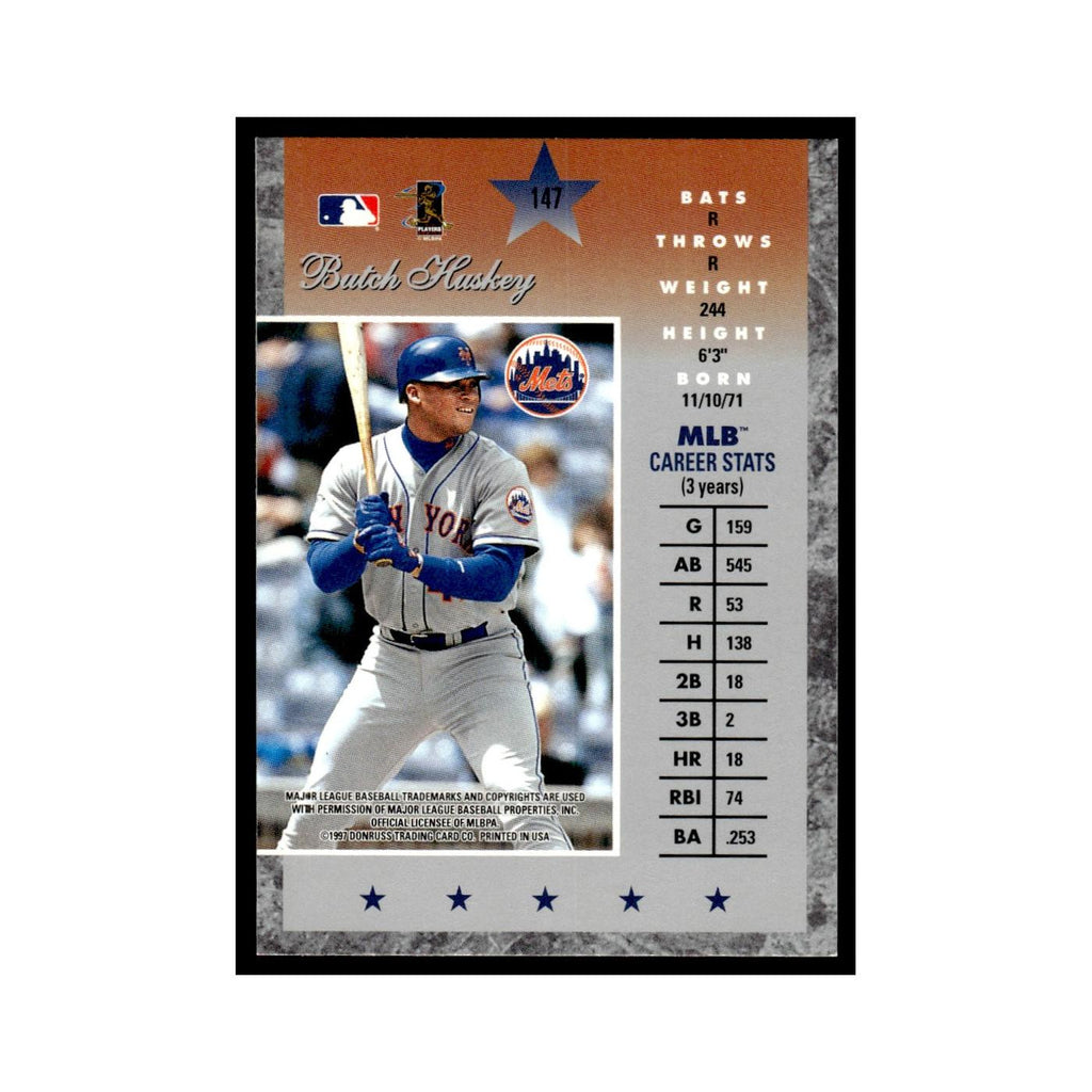 Butch Huskey 1997 Donruss Elite #147 New York Mets Baseball Card NM