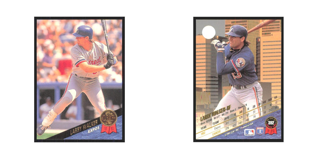 1993 Leaf Larry Walker Montreal Expos #392