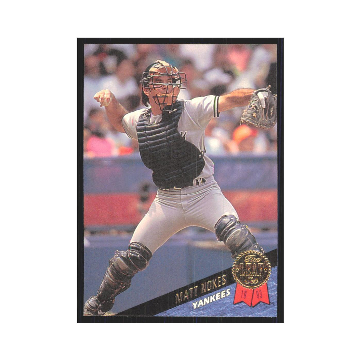1993 Leaf Matt Nokes Yankees #352