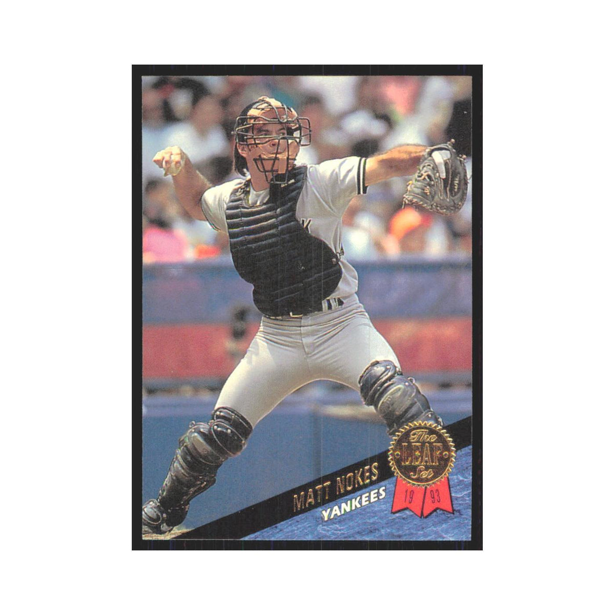 1993 Leaf Matt Nokes Yankees #352