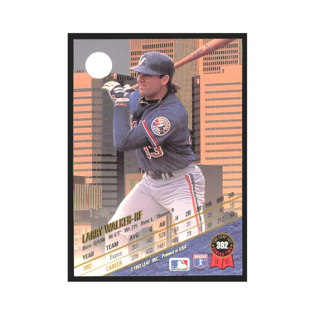 1993 Leaf Larry Walker Montreal Expos #392