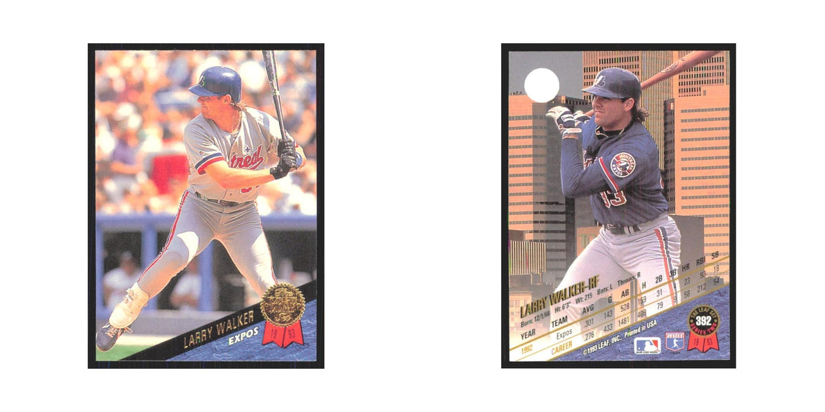 1993 Leaf Larry Walker Montreal Expos #392