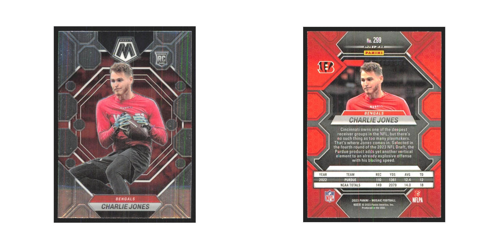 2023 Mosaic Charlie Jones RC Bengals #299