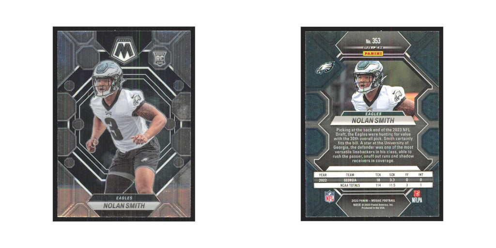 2023 Mosaic Nolan Smith RC Eagles #353