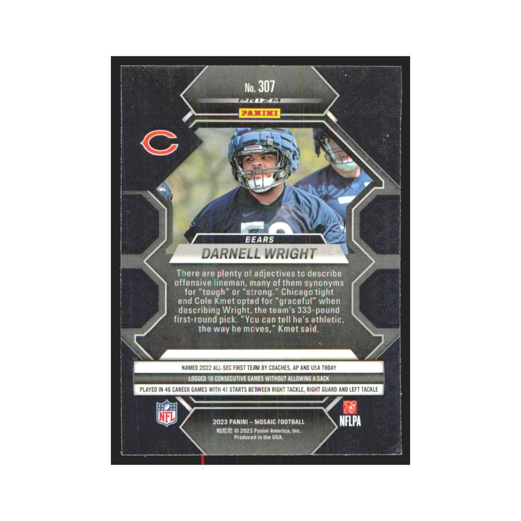 2023 Mosaic Darnell Wright RC Bears #307