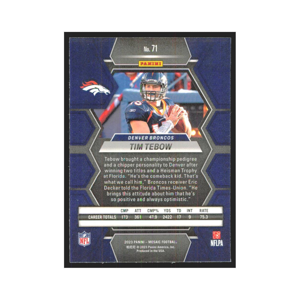 2023 Mosaic Tim Tebow Broncos #71
