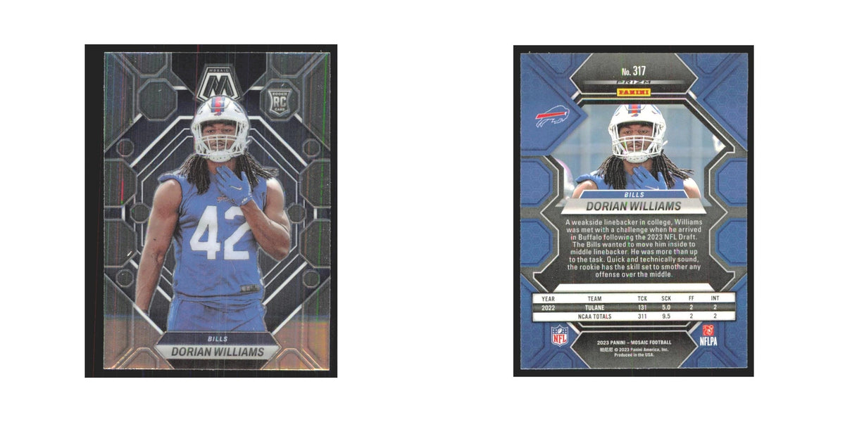 2023 Mosaic Dorian Williams RC Bills #317