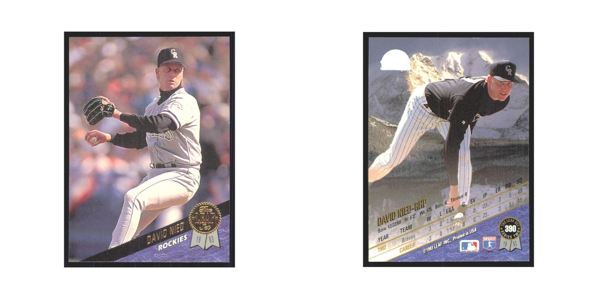 1993 Leaf David Nied Rockies #390