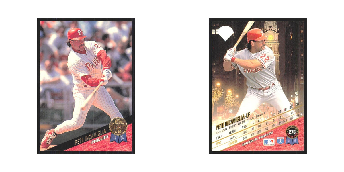 1993 Leaf Pete Incaviglia Phillies #276
