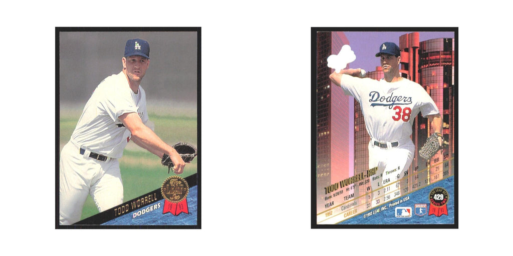 1993 Leaf Todd Worrell Dodgers #429