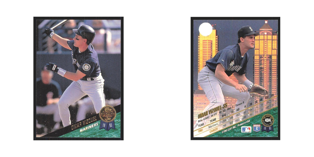 1993 Leaf Omar Vizquel Mariners #434
