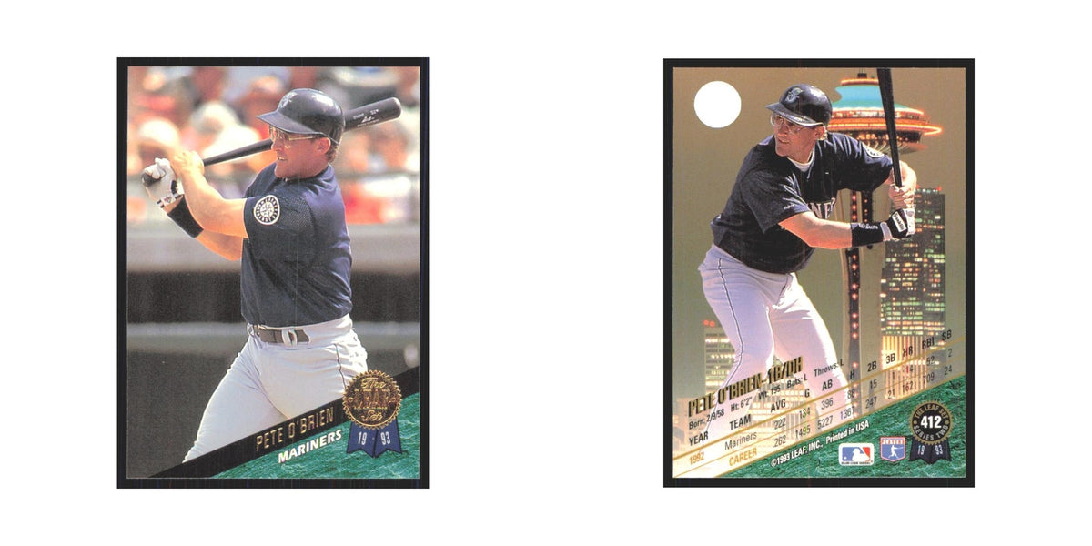 1993 Leaf Pete O'Brien Mariners #412