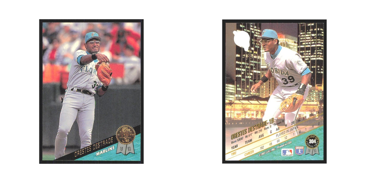 1993 Leaf Orestes Destrade Florida Marlins #304