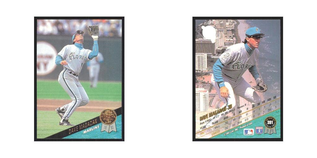 1993 Leaf Dave Magadan Mariners #391